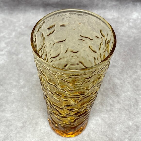 Anchor Hocking Milano 14oz Tumbler Honey Gold Mid Century Modern - Picture 3 of 5